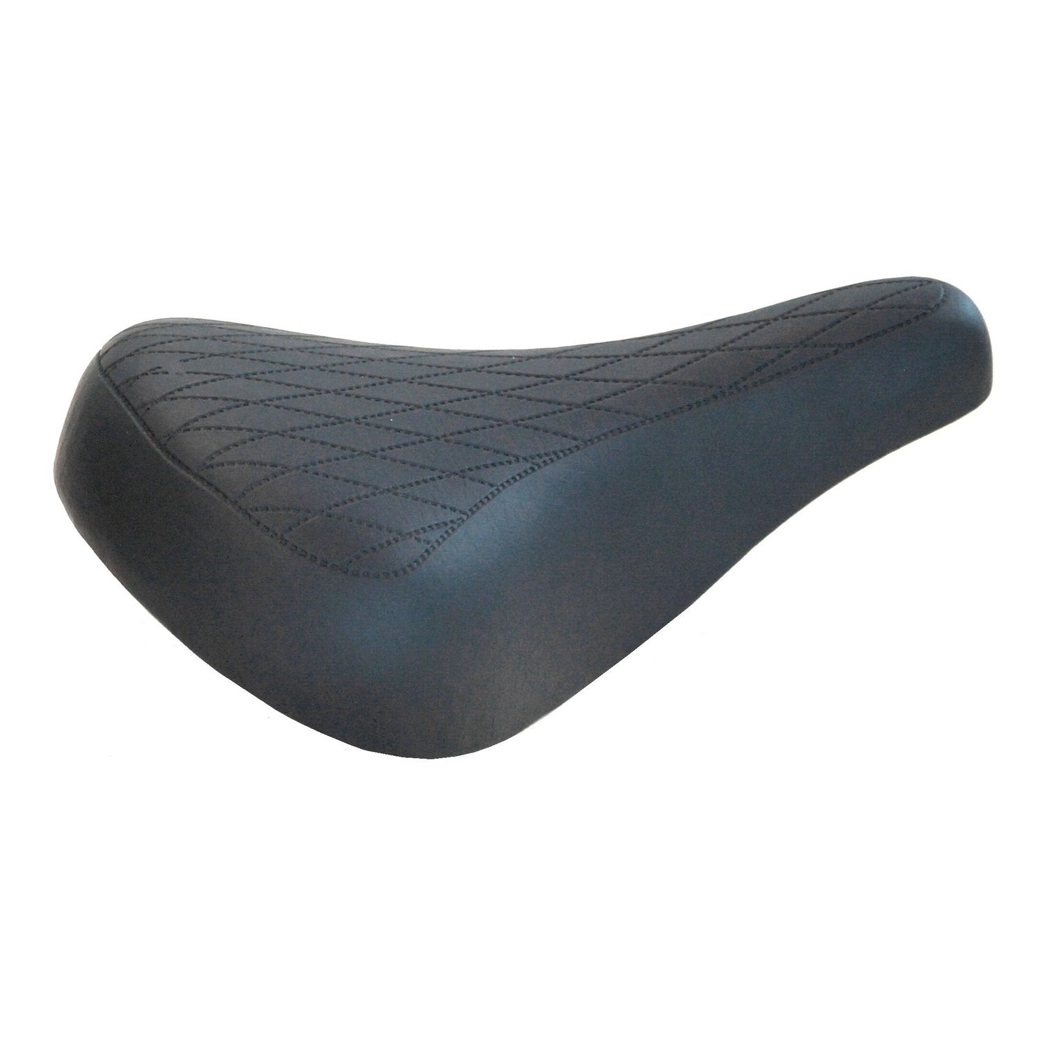 Velo Retro Racing Saddle Vinyl Quilted Top, Black, 281mm x 165mm Title: Retro Racing Saddle - Vinyl Quilted Top, Black 281mm x 165mm