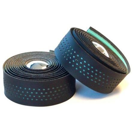 Velo Shockproof Gel Handlebar Tape - Black Microfibre w/ Plugs