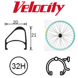 Velocity Aerohead OC 700c Rim - Celeste MSW OCR