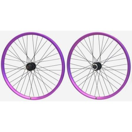 Velocity Blunt-35 26" Purple Tubeless Wheelset