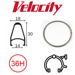 Velocity Deep V 700c Rim - 36H - Caramel Finish