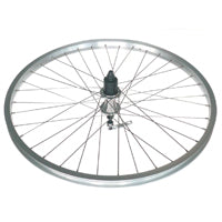 WHEEL - 24" JETSET S/w Silver Rim , Joytech 8/10 Speed Q/r Cassette Hub , Silver Mach1 Spokes. match 94012