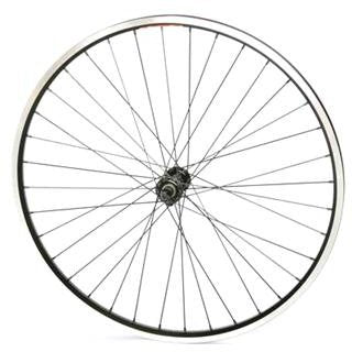 WHEEL Front 650B/27.5 Black Rim w/MSW, Black Hub, NON DISC, Black S/S Spokes QLD