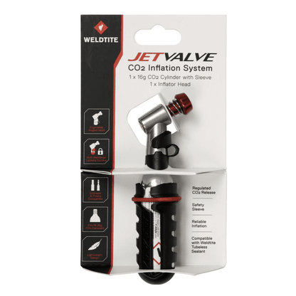 Weldtite Jetvalve CO2 Inflator - Fast & Efficient Tire Pump