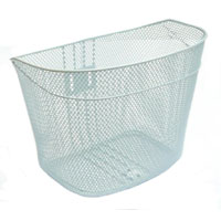White Mesh Basket - L 34cm x W 25cm x H 25cm
