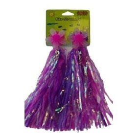 Windmill Flower Streamers - Pink Purple Silver