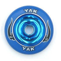 YAK Scat Metal Core Scooter Wheel - Blue 110mm 88A