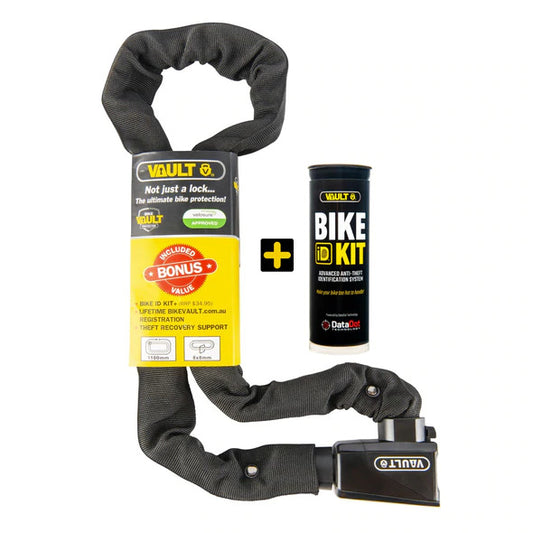 Vault 555XL Chain Lock & Bike ID Kit
