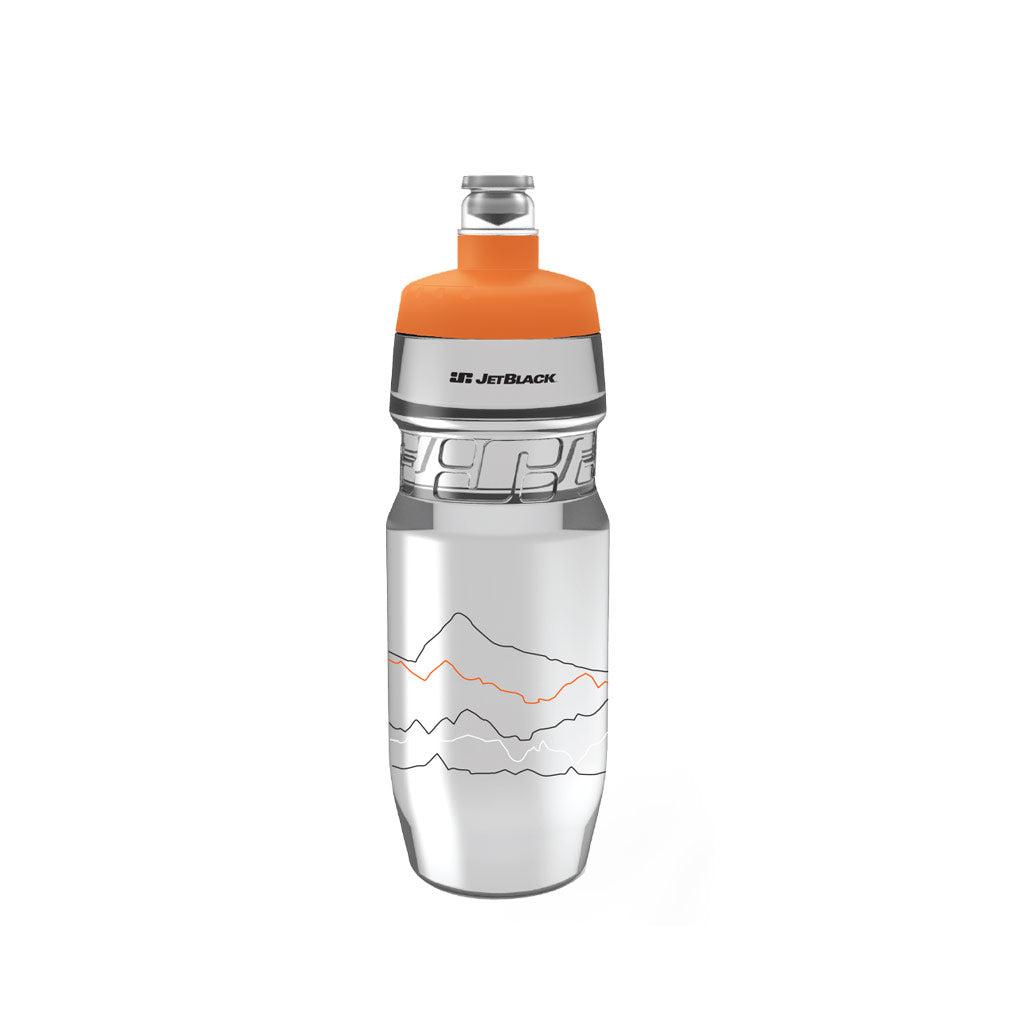 JetBlack Icon Bottle 710ml - Clear Orange Lid